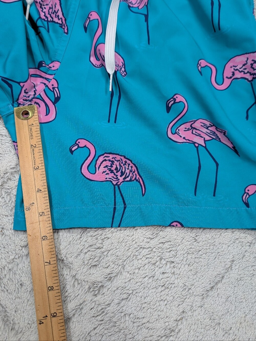 Chubbies Shorts Mens L Blue Flamingo AOP Beach Retreats Swim Mesh Lined 5.5” - Picture 6 of 9